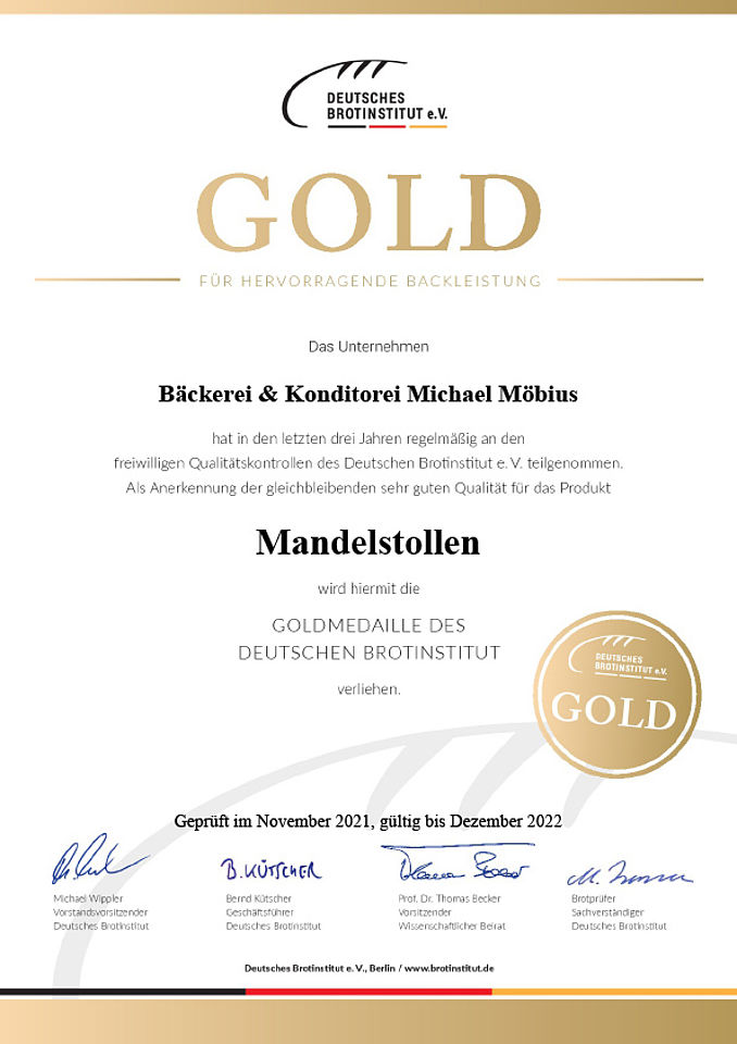 Mandelstollen Gold 2021